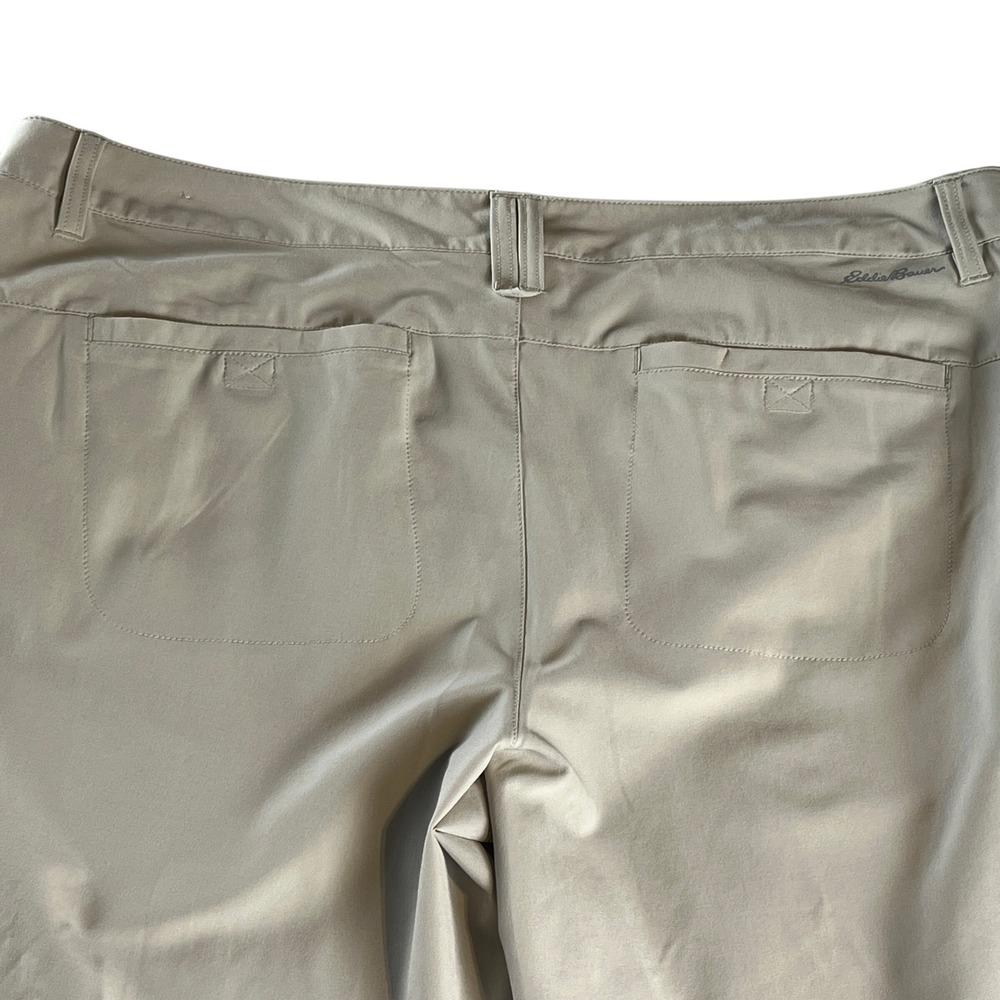 Eddie Bauer Travex Capri Pants Khaki Stretch Hiking Utility Women 18 - Picture 10 of 11